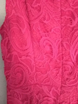 Vestido Vila fiesta encaje rosa Talla S