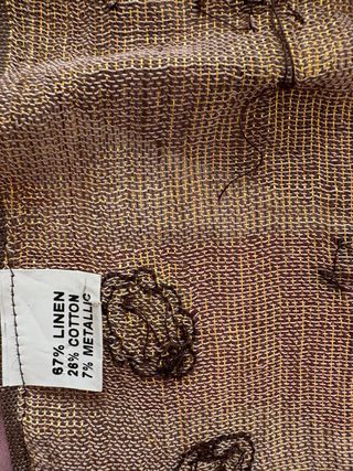 Stola donna marrone e oro