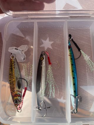 Set de 5 señuelos de pesca variados