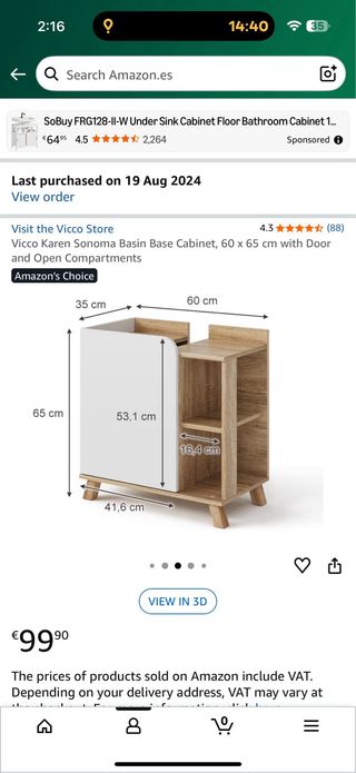 Mueble de baño blanco y madera