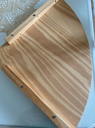 Estantería de esquina de madera 30 cm lados