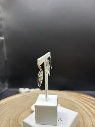 Pendientes árbol de la vida plata