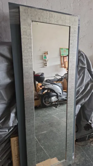 Specchio per camerino argento a figura intera