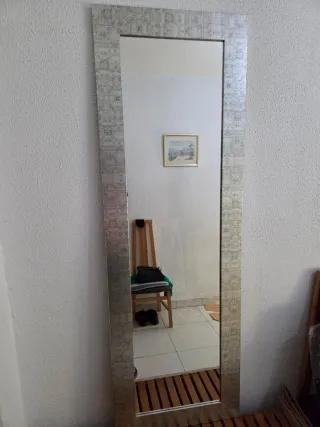 Specchio per camerino argento a figura intera