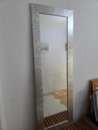 Specchio per camerino argento a figura intera