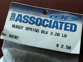 Buggy Spring BLK 3.20 LB - Molas de suspensão