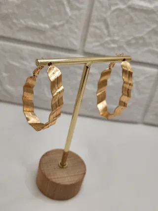 Pendientes Aro Oro Laminado 14k