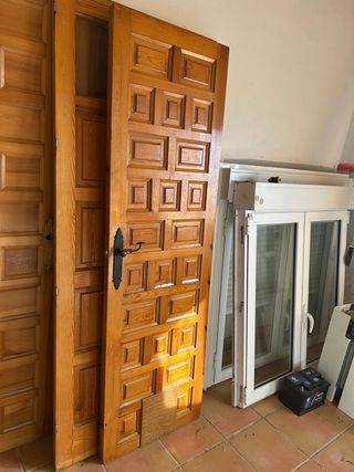 Puerta de madera maciza 62 cm 72cm