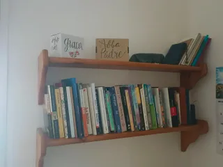 2 Estanterías de madera estilo provenzal