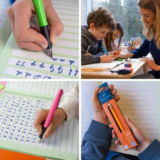 Penna stilografica ergonomica scolastica Schneider