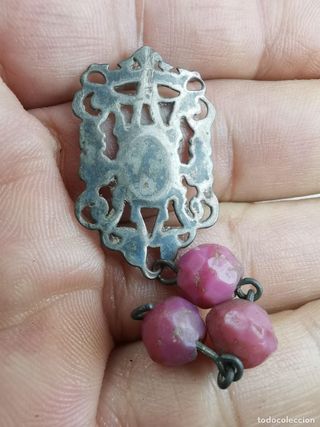 Placa Escudo Rosario Siglo XIX Virgen Montserrat