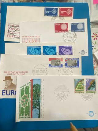 Sellos Dinamarca, Suecia y Holanda