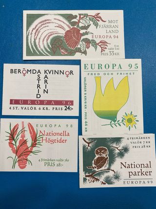 Sellos Dinamarca, Suecia y Holanda