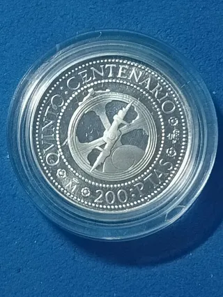 Moneta Spagna Argento FS Proof 200 PTAS