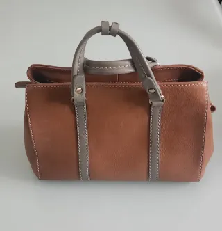 Bolso Adolfo Dominguez Marrón y Gris