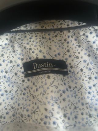 Camisa Dustin flores azul y blanco