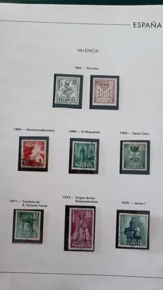 Lote de sellos Plan Sur de Valencia 1963-1975