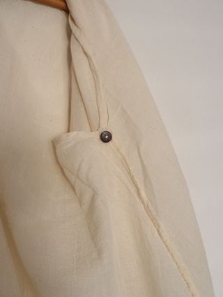 Kimono blanco sin mangas talla única