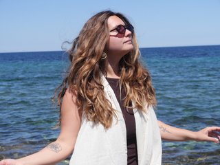 Kimono blanco sin mangas talla única