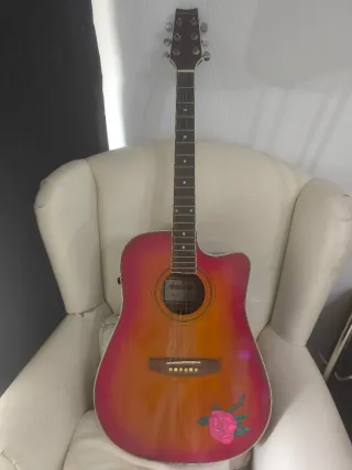 Guitarra Acústica Academy con Rosa