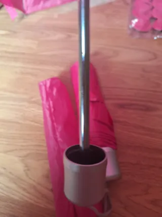 Paraguas fucsia plegable