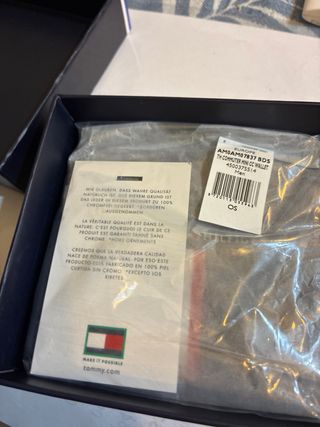 Tarjetero Tommy Hilfiger Azul Nuevo