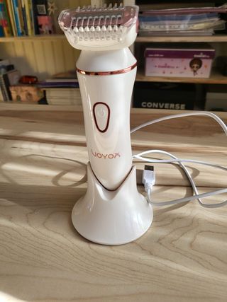 Depiladora Eléctrica VOYOX Rosa y Blanca