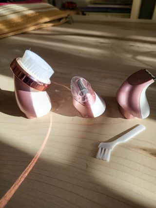 Depiladora Eléctrica VOYOX Rosa y Blanca