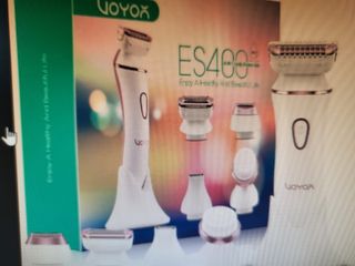 Depiladora Eléctrica VOYOX Rosa y Blanca