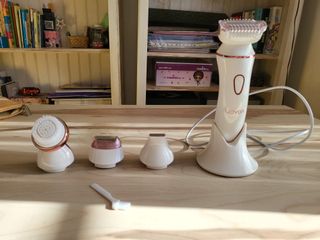 Depiladora Eléctrica VOYOX Rosa y Blanca