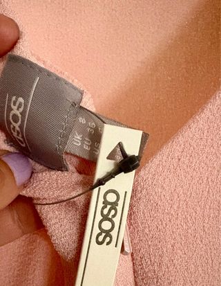 Vestido ASOS crepé rosa