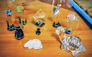 Set di figurine in vetro come nuove