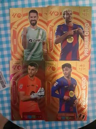 Cromos Panini Liga Premium Oro