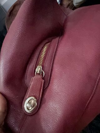 Bolso Coach Rojo Piel