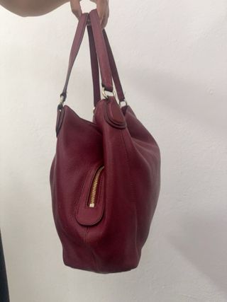 Bolso Coach Rojo Piel