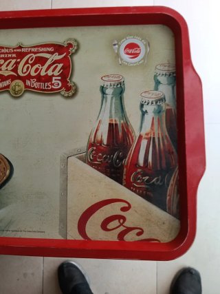 Bandeja metálica Coca-Cola