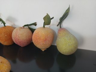 Set Frutta Finta Vintage Zuccherata Effetto Vetro
