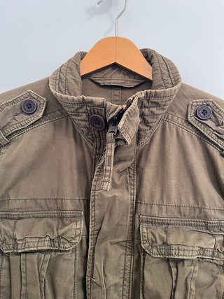 Abrigo verde Abercrombie & Fitch