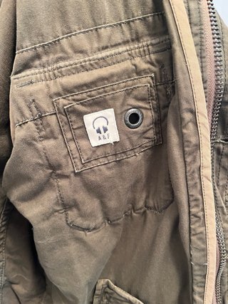 Abrigo verde Abercrombie & Fitch