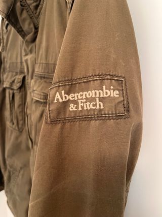 Abrigo verde Abercrombie & Fitch