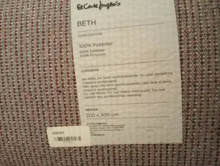 Alfombra gris de tela 200/300cm