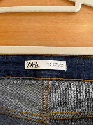 Vaqueros Zara Hombre Talla 40 Azul Oscuro