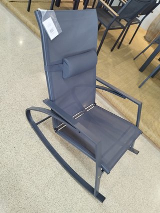 Mecedora antracita para exterior