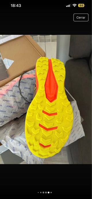 Zapatillas Joma Tundra grises y naranjas