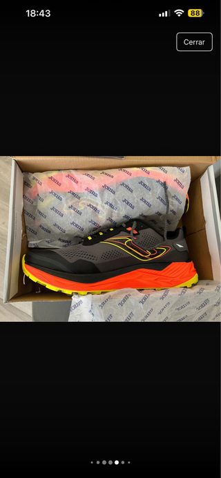 Zapatillas Joma Tundra grises y naranjas