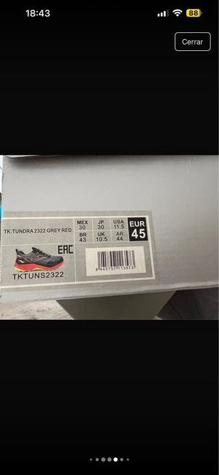 Zapatillas Joma Tundra grises y naranjas