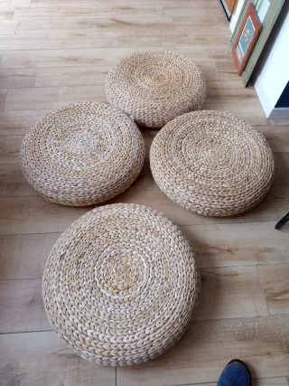 Asiento de mimbre redondo IKEA ALSEDA stool