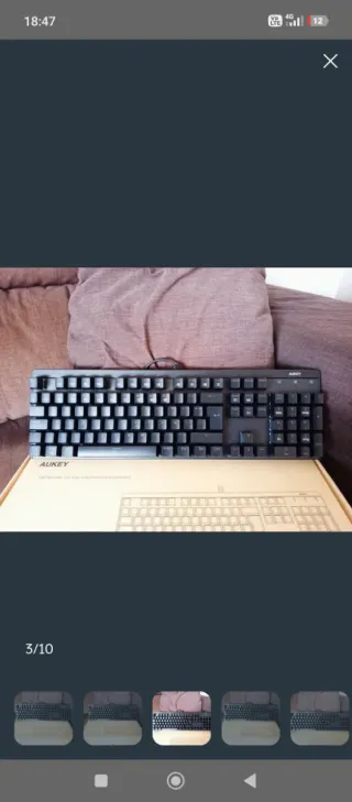 Teclado Mecánico Aukey RGB NUEVO. OFERTAAAAAA