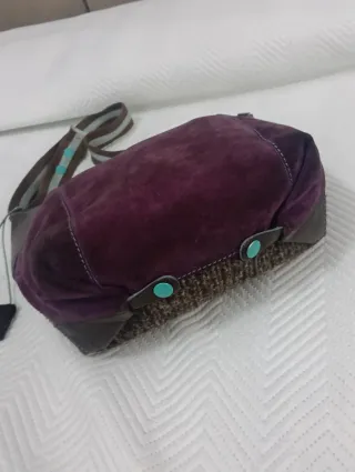 Borsa Gabs Pelle Scamosciata e Tessuto