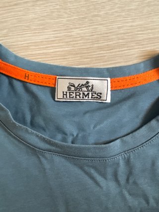 Camiseta Hermes Talla M Azul Naranja